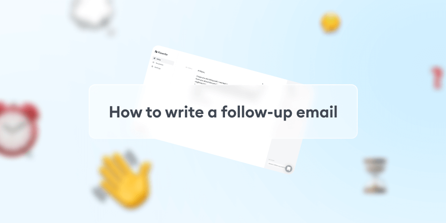 Write a Follow up Email